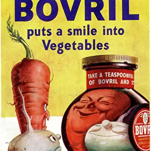 Advert for Bovril with vegetables, WW2