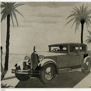 Advertisement for cars and fashions