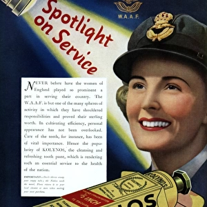 Advert for Kolynos toothpaste 1942