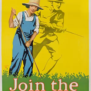 American poster, Join the land army, WW1