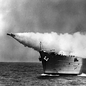 An Armstrong Whitworth Seaslug ship-to-air missile