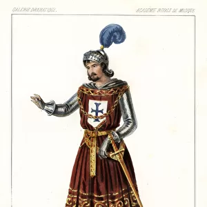 Bettini as Arthur in the pastiche opera Robert Bruce, 1846