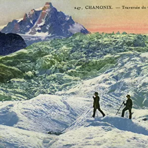 Chamonix, France - Crossing the Bossons Glacier