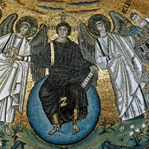 Christ surrounded by angels, St. Vitalis and Bishop Ecclesiu