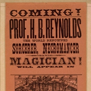 Coming! Prof. HB Reynolds the world renowned sorcerer, necro