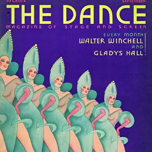Cover of Dance Magazine, Sept 1930 showing a chorus line