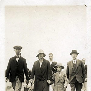 Edwardian Holidaymakers on the Beach, Bournemouth, Dorset