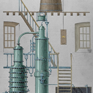 Egrot apparatus. Alcohol destillation. Exposition of Paris