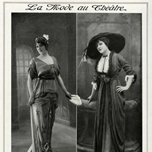 Fashion for the evening and afternoon clothing 1912