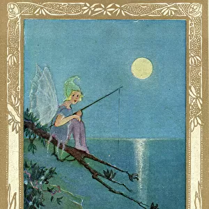 The Fisherman - fairy fishing by moonlight