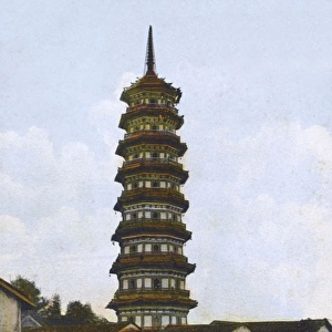 Flowery Pagoda at the Liurong Temple in Guangzhou, China