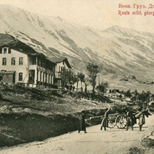 Georgia - Georgian Military Road - Station at Mlet