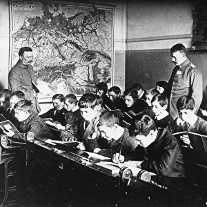 German school in Brussels, Belgium, WW1