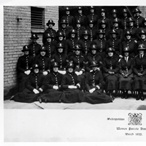 Group photo, Women Patrols Division, Met Police, London
