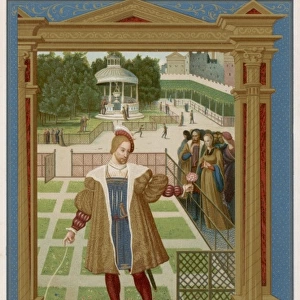 Henri II of Navarre wooing Marguerite de Valois