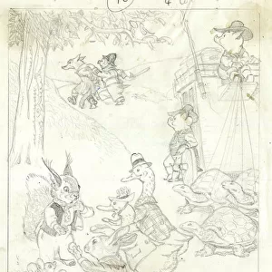 Illustration, Foxy the Footpad, by Dorothy Wheeler