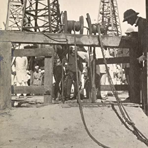 Inspection at the Yenan Young Oil Fields, Burma
