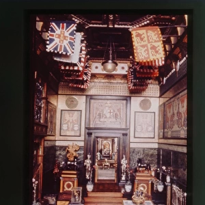 Interior of Titanias Palace dolls house