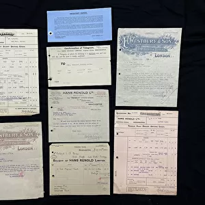 Invoices and quotations for aircraft parts, Cody Archive