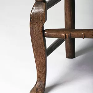 Ladder-back armchair, detail