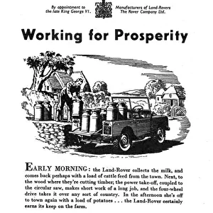 Land Rover advertisement, 1952