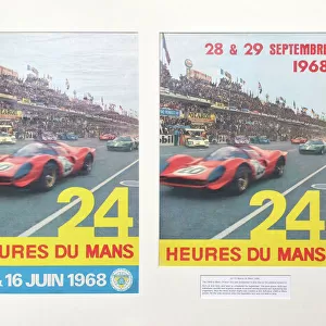 Le Mans 1968 Trio of event posters