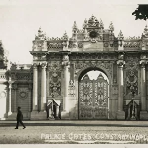 The Main Gates, Dolmabahce Palace, Istanbul, Turkey Date: 1922