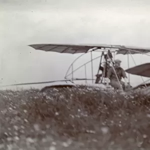 Major Baden-Powell in his ?Quadruplane? of 1909 at Dagenham