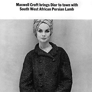 Maxwell Croft Dior advertisement with Jean Shrimpton