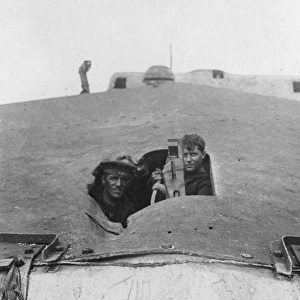 Men on HMS Tiger during the Battle of Jutland, WW1