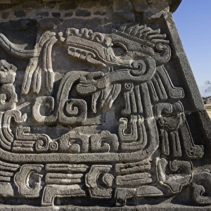 MEXICO. Xochicalco. Ceremonial Center. Quetzalcoatl