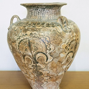 Minoan art. Greece. Vessel. Palace Style. Schematic vegetal