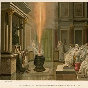 MIRACLE FIRE IN TEMPLE