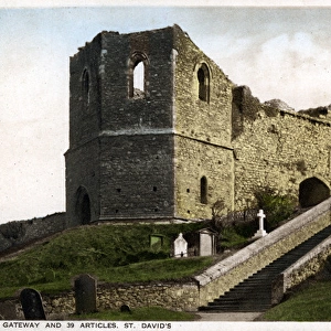 Old Tower Gateway & 39 Articles, St Davids, Pembrokeshire