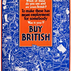 Patriotic poster, Buy British