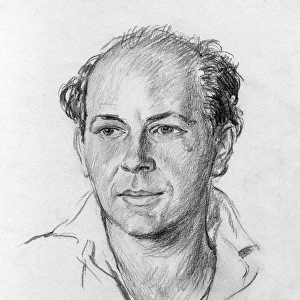 Pencil portrait of the artist David Wright
