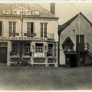 The Pier Hotel (Showing a Bull-nosed Morris Vintage Car)