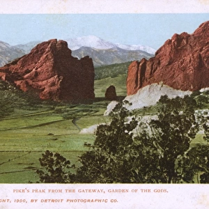 Pikes Peak from The Gateway, Garden of the Gods
