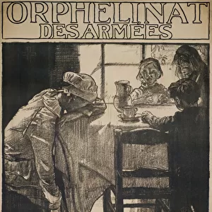 Poster design for French orphanage, WW1
