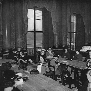 Queen Elizabeths Sewing Bee at Buckingham Palace, 1939