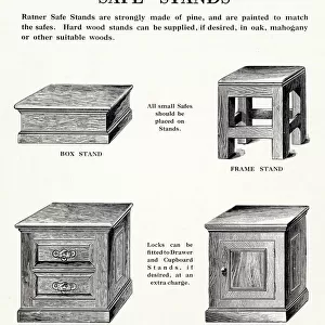 Ratner wooden safe stands
