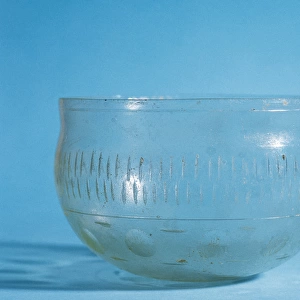 Roman Empire. Spain. White glass bowl. From a tomb of Vic. D