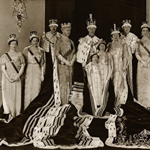 The Royal Family at Buckingham Palace after the Coronation