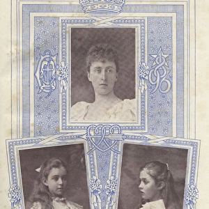 Royal Wedding 1896 -- three bridesmaids