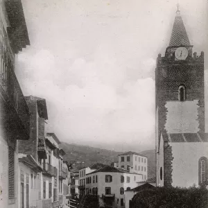 Rua do Aljube and Cathedral, Funchal, Madeira