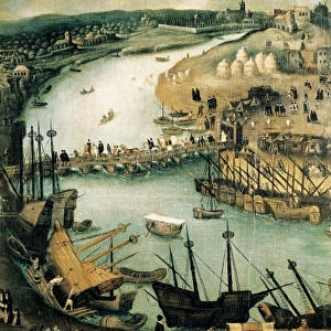 SANCHEZ COELLO, Alonso (1531-1588). The Port