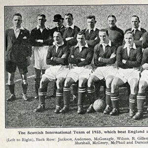 Scotland International Football team, 1933
