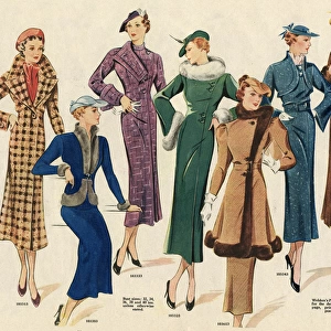 Smart winter coats 1936