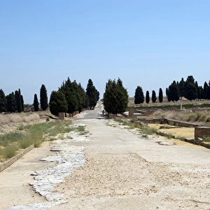 Spain. Italica. Roman city founded c. 206 BC. Roadway. Andal