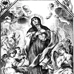 St Teresa of Avila with angels